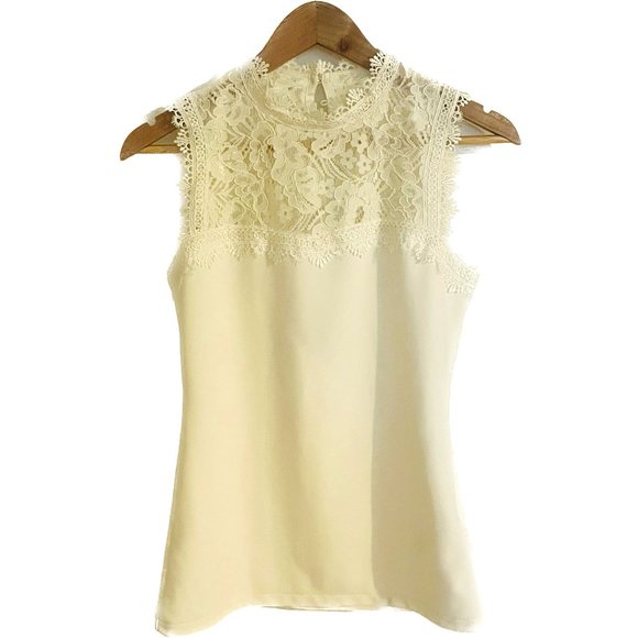 H&M white lace top - Picture 1 of 6